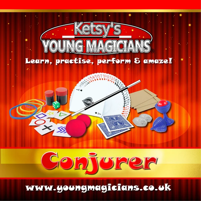 The Level 1 Conjurer sticker booklet from Ketsy&rsquo;s Young Magicians