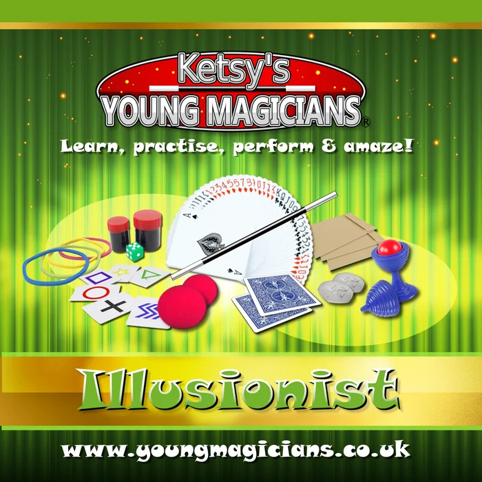 The Level 2 Illusionist sticker booklet from Ketsy&rsquo;s Young Magicians