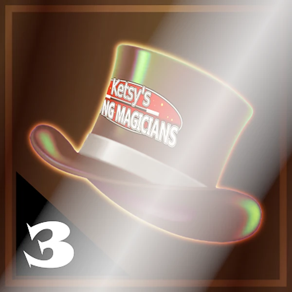 Holographic collector sticker number 3