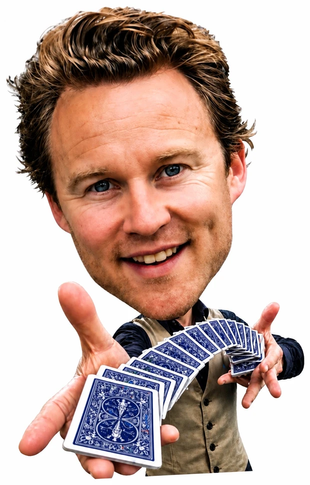 Ketsy fanning a deck of cards
