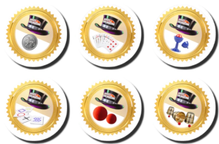 Four earned stickers