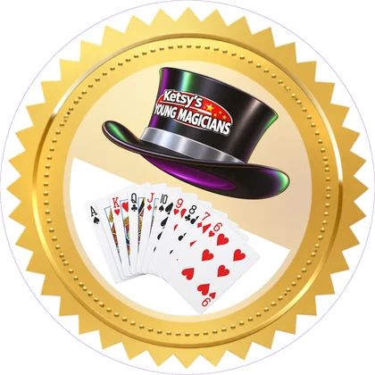 Card magic achievement sticker